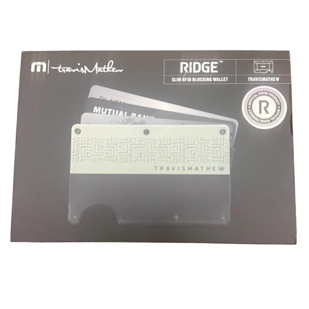 The Ridge X Travis Mathew Blocked Wallet NEW in Box